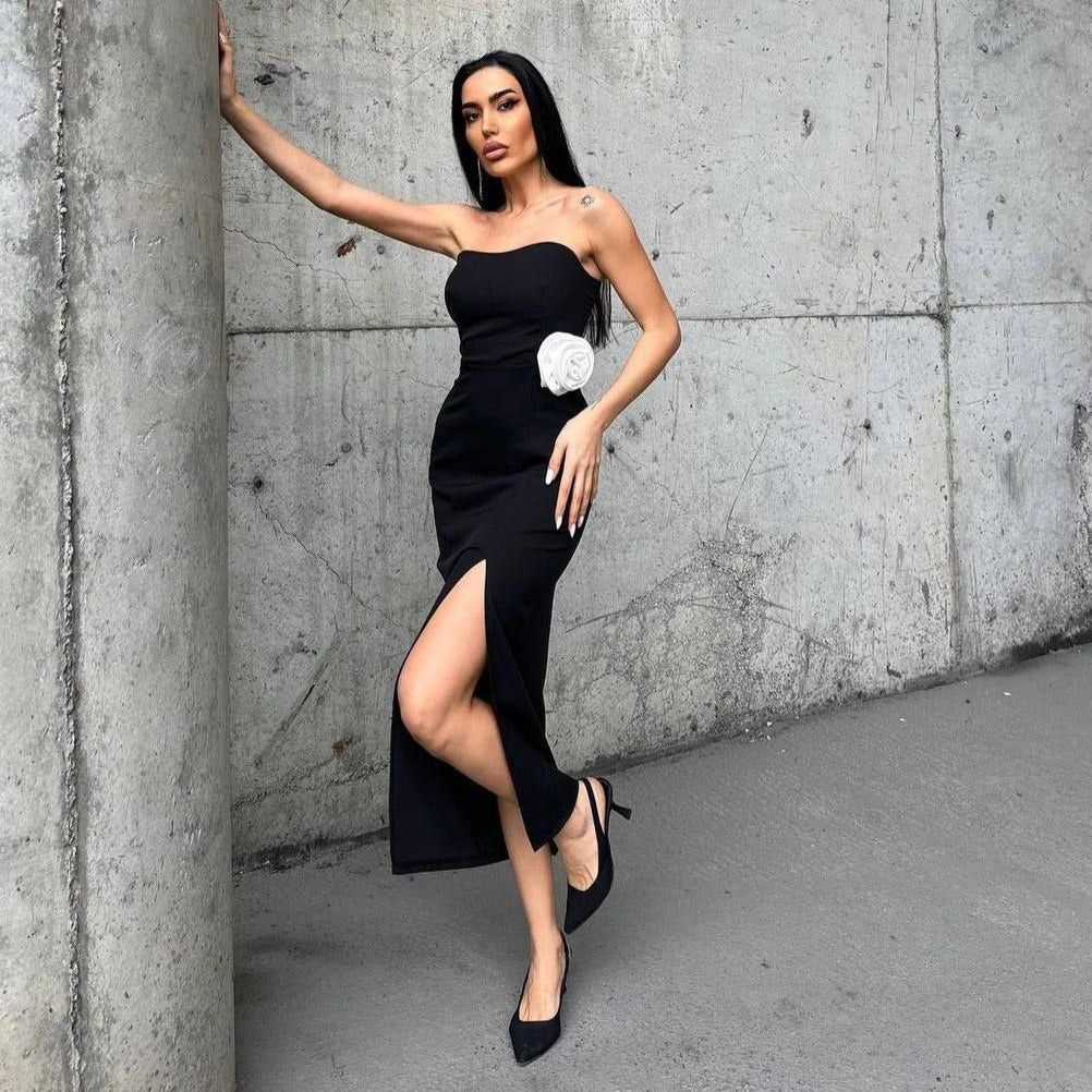 فستان باشا أسود