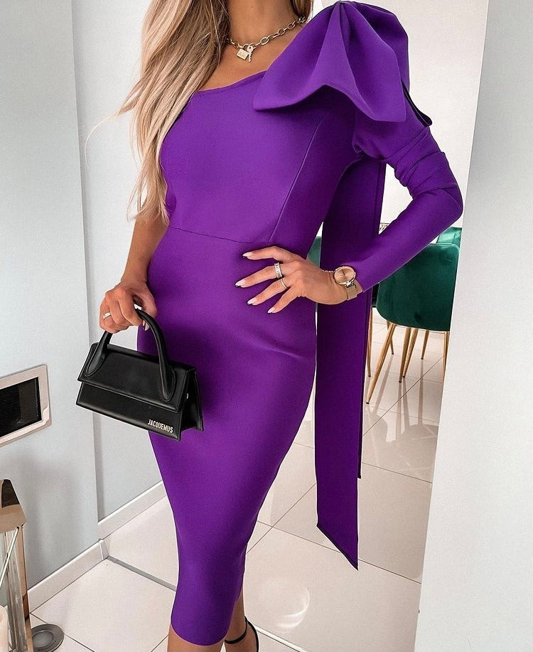 فستان كريس الأرجواني