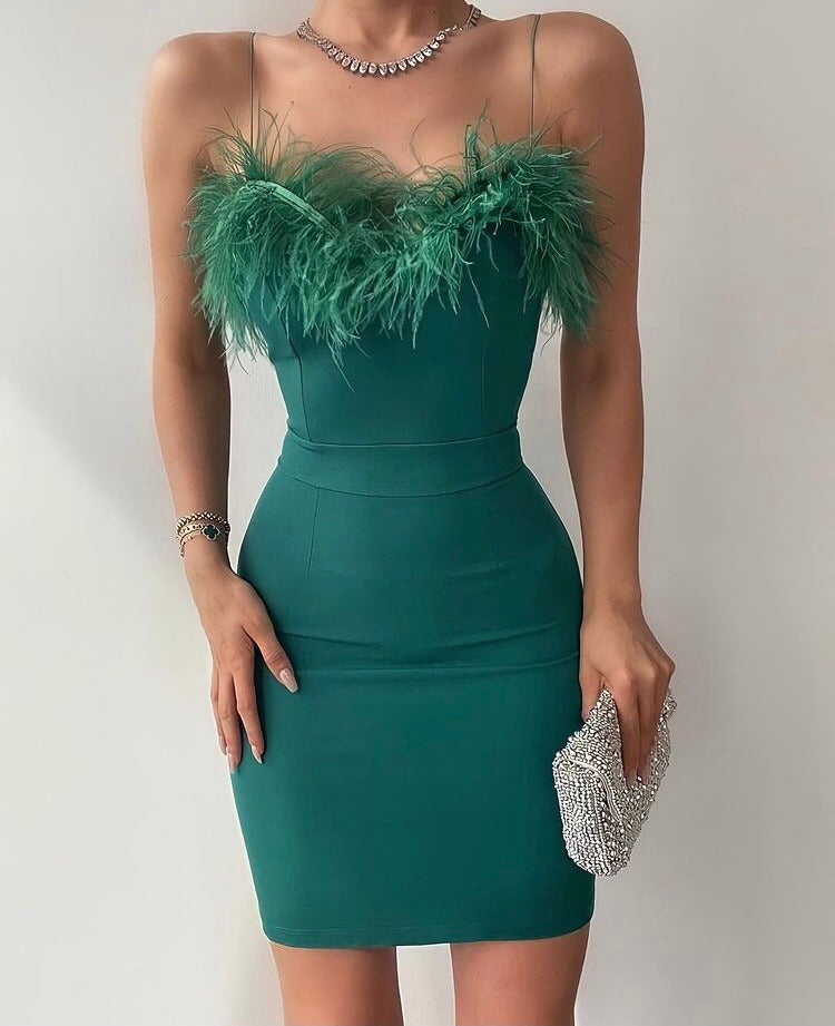 Rochie Alina Verde inchis