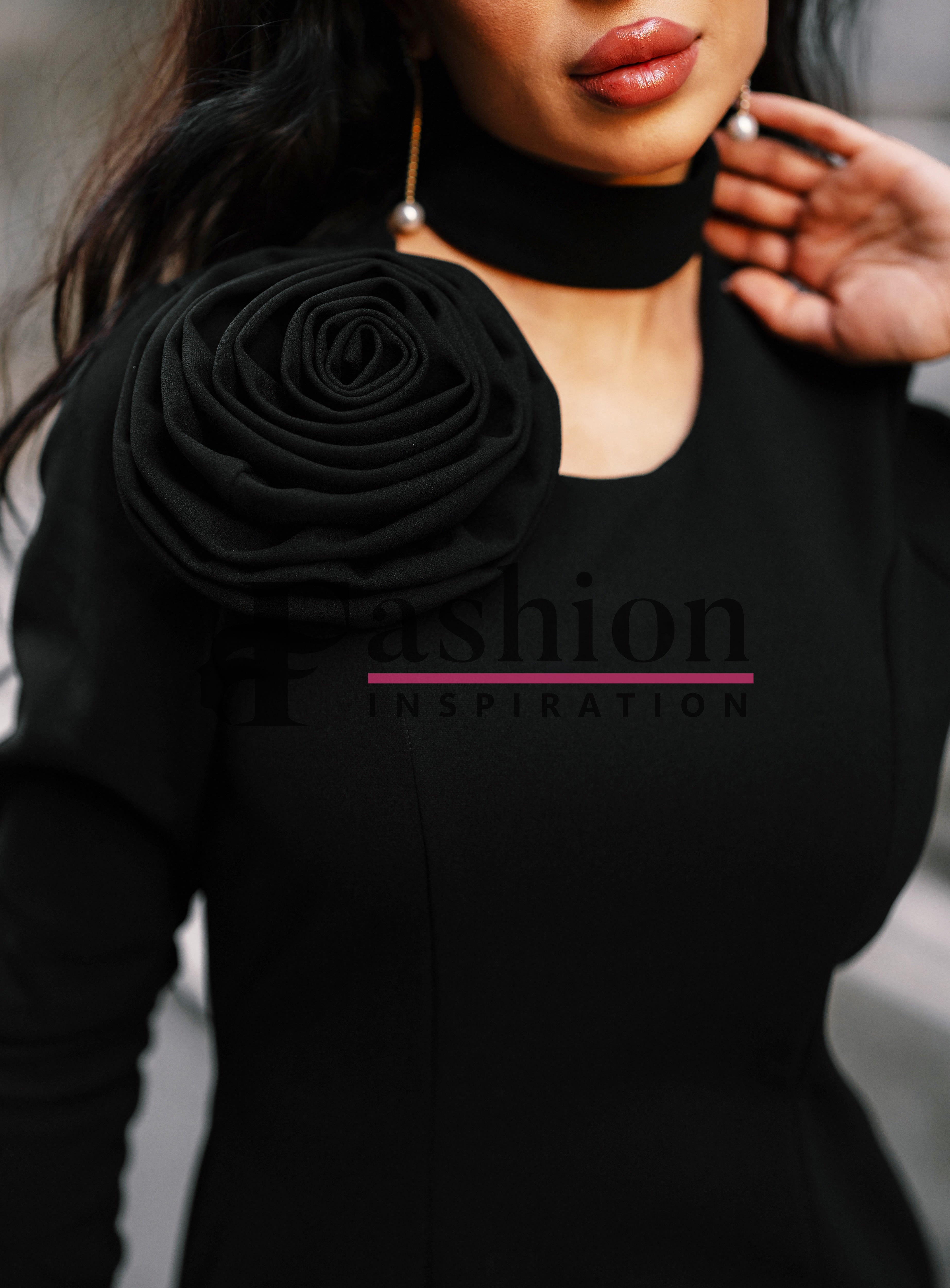 Рокля Рея черна