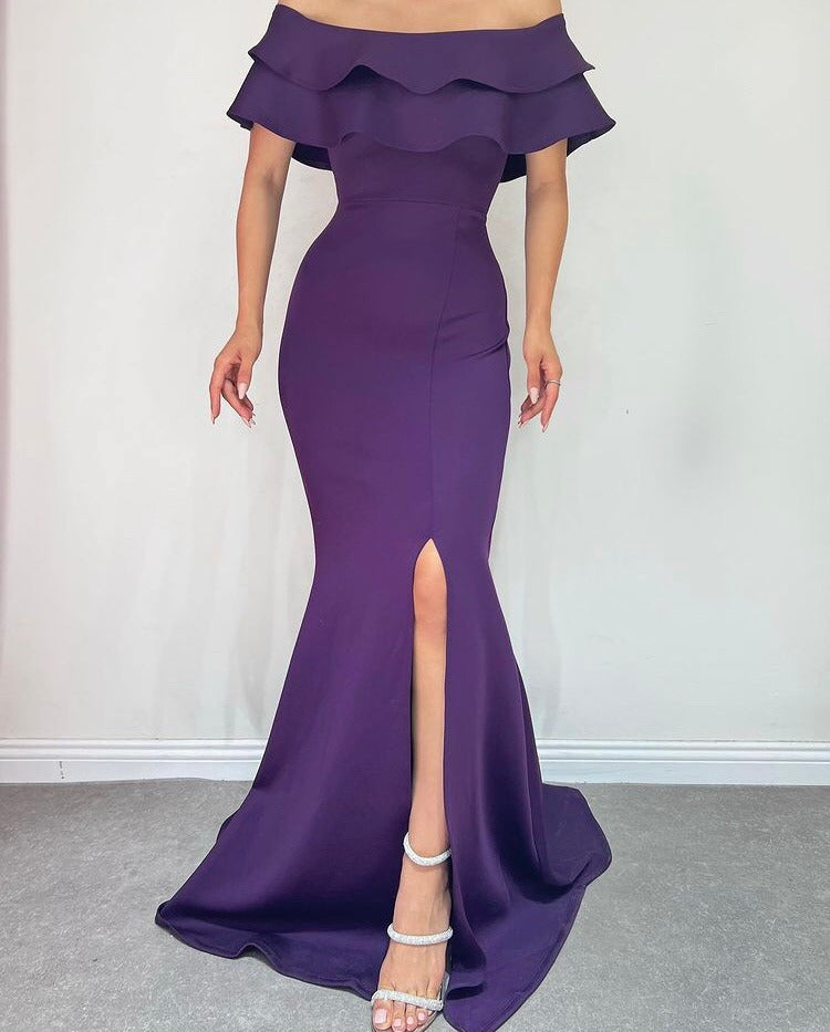 Лилава рокля Zolia