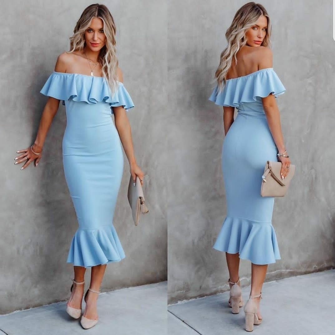Rochie Pina Bleu - FASHIONINSPIRATION.RO