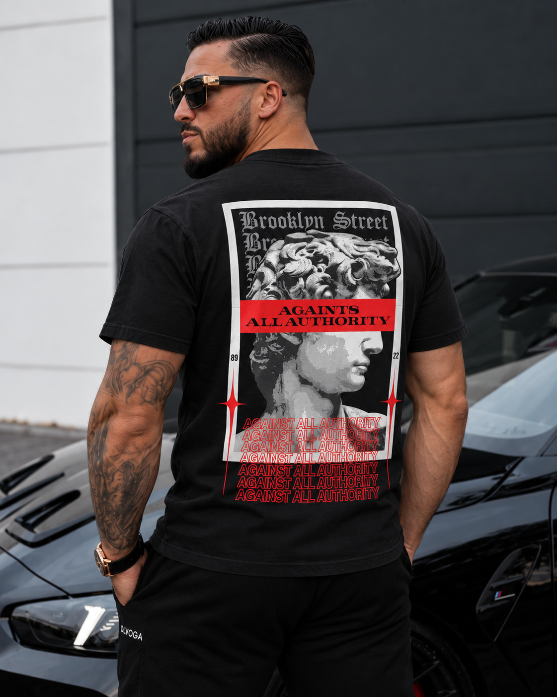 Tricou Barbati Against All Authority Negru - Regular Fit