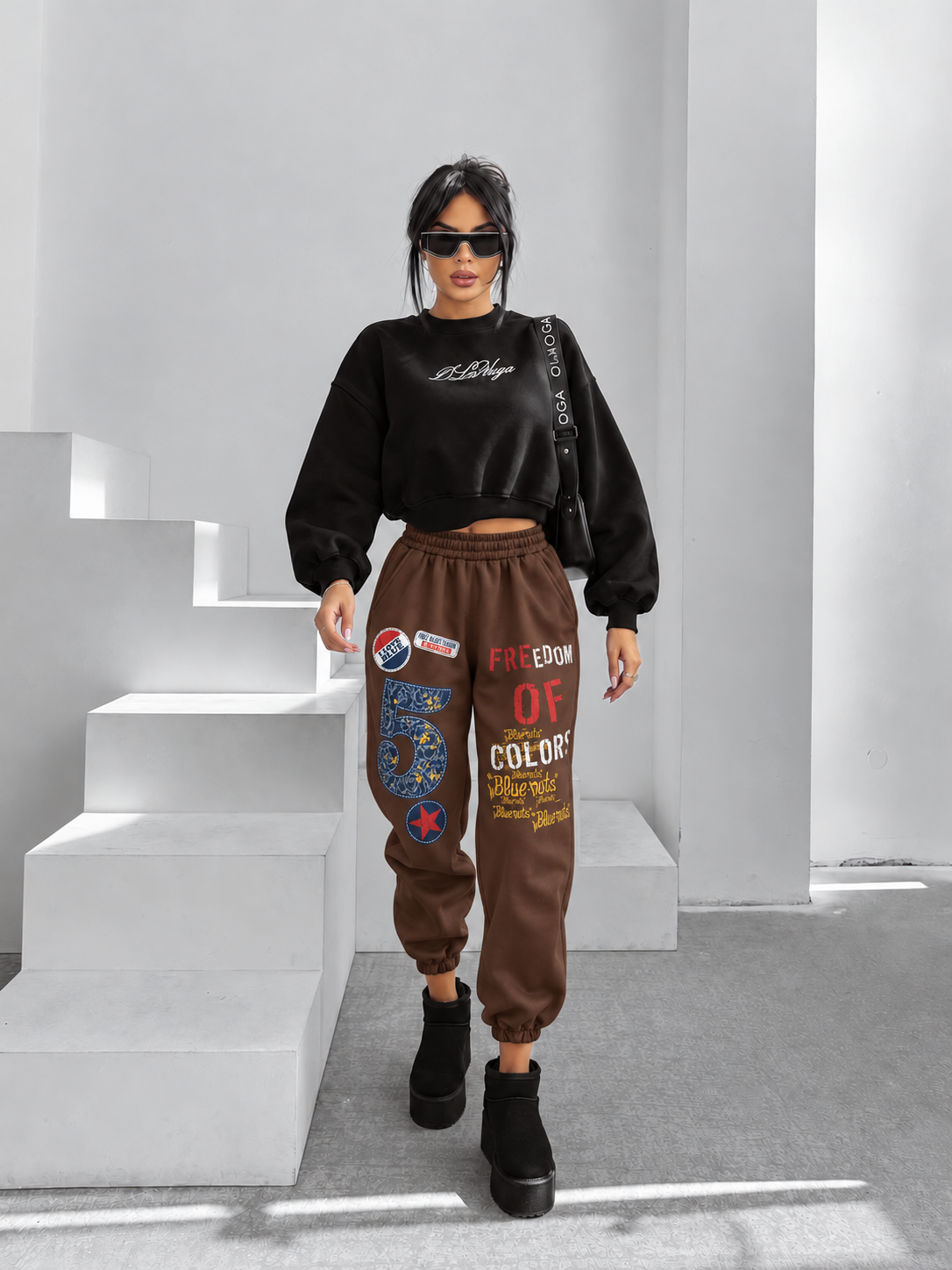 Pantaloni FREEDOM 5 Jogger Maro