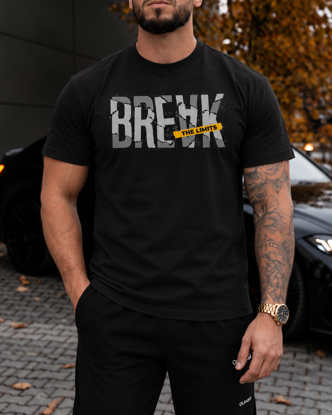 Tricou Barbati Break The Limits Negru - Regular Fit