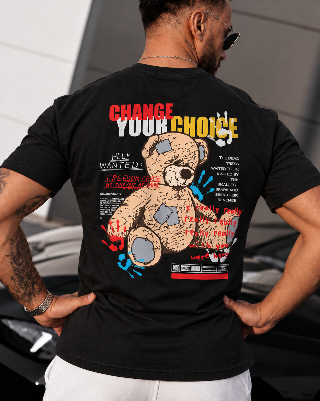 Tricou Barbati Change Your Choice Negru - Regular Fit