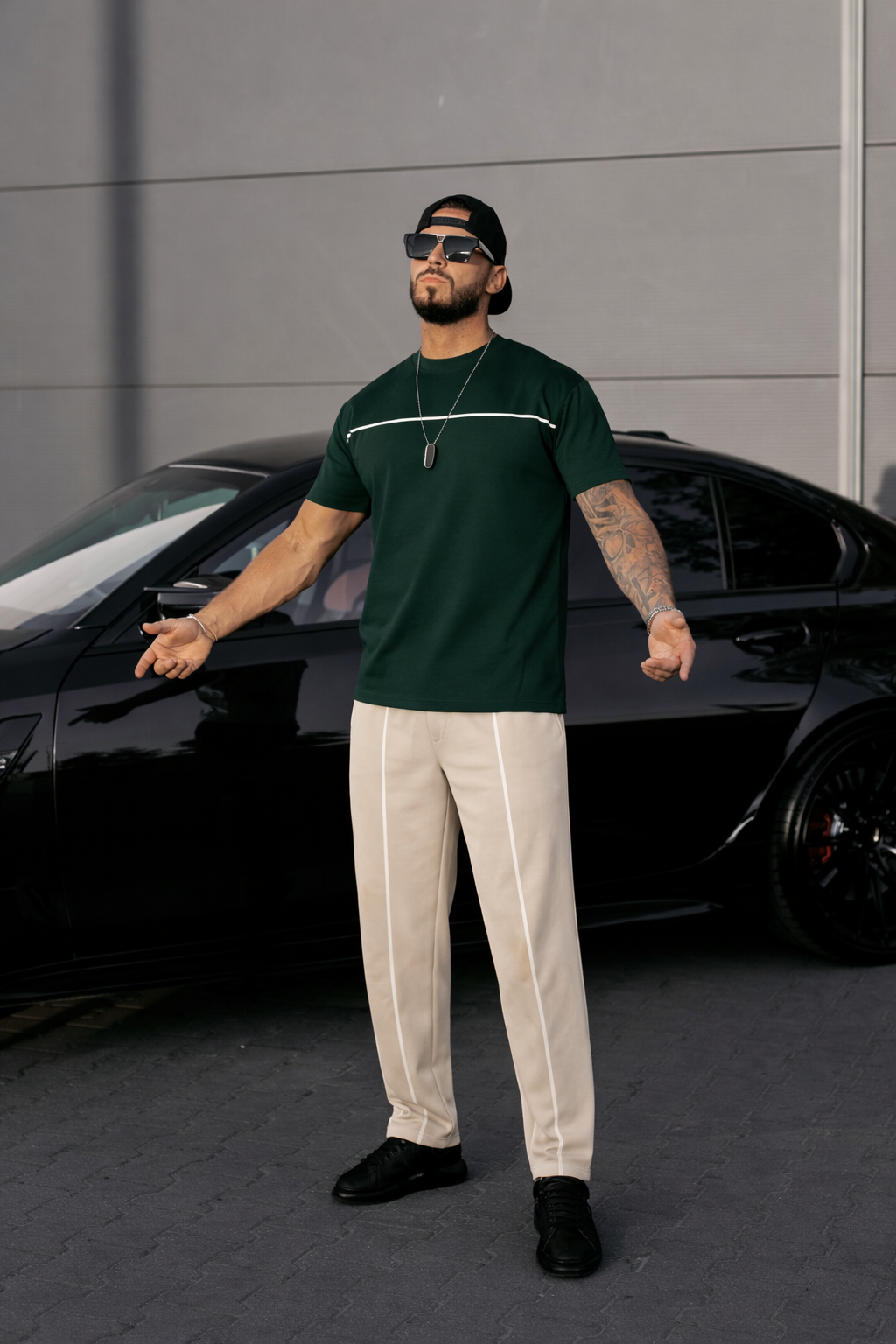 Trening Gio Verde Inchis cu Crem