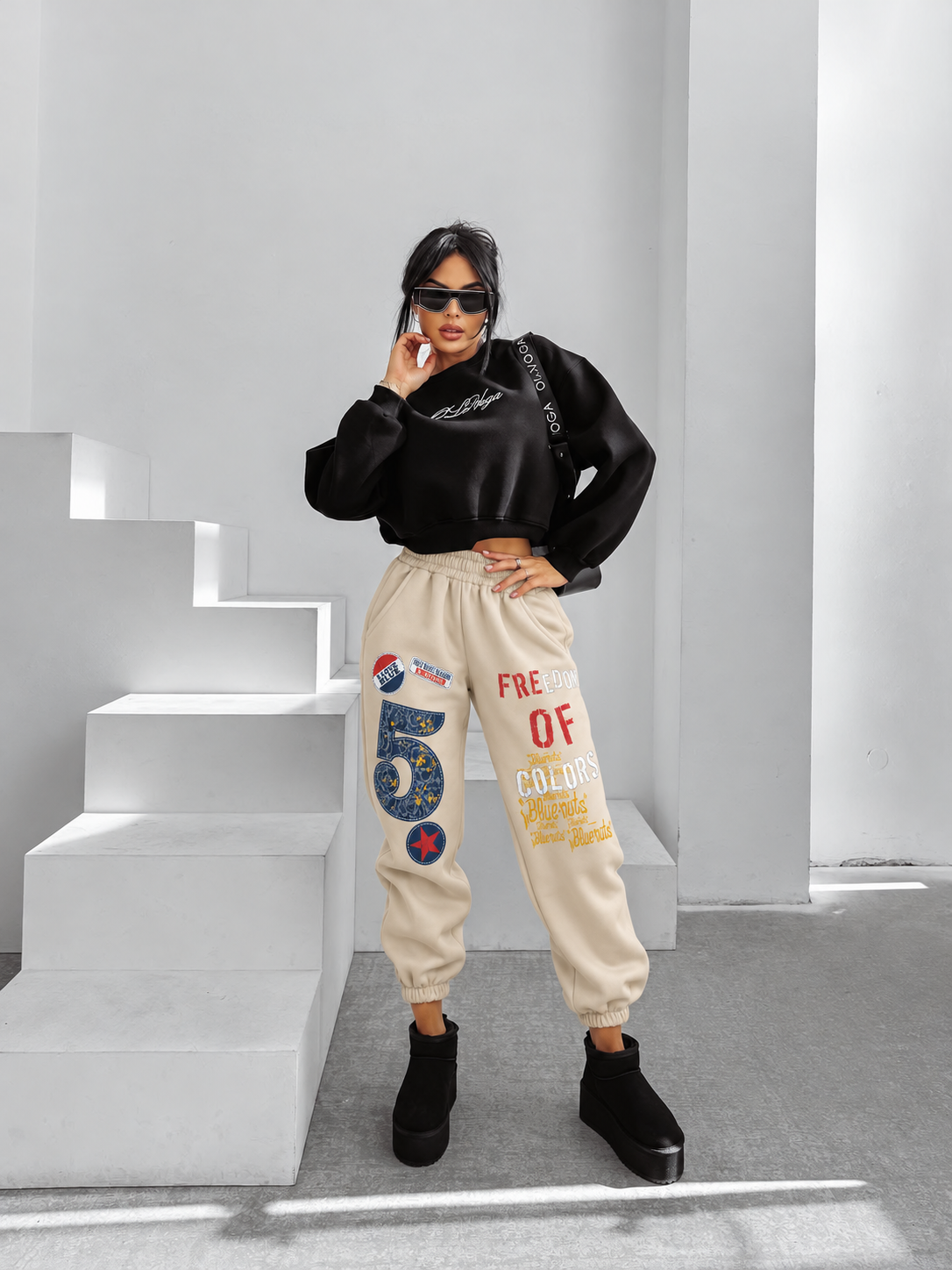Pantaloni FREEDOM 5 Jogger Bej