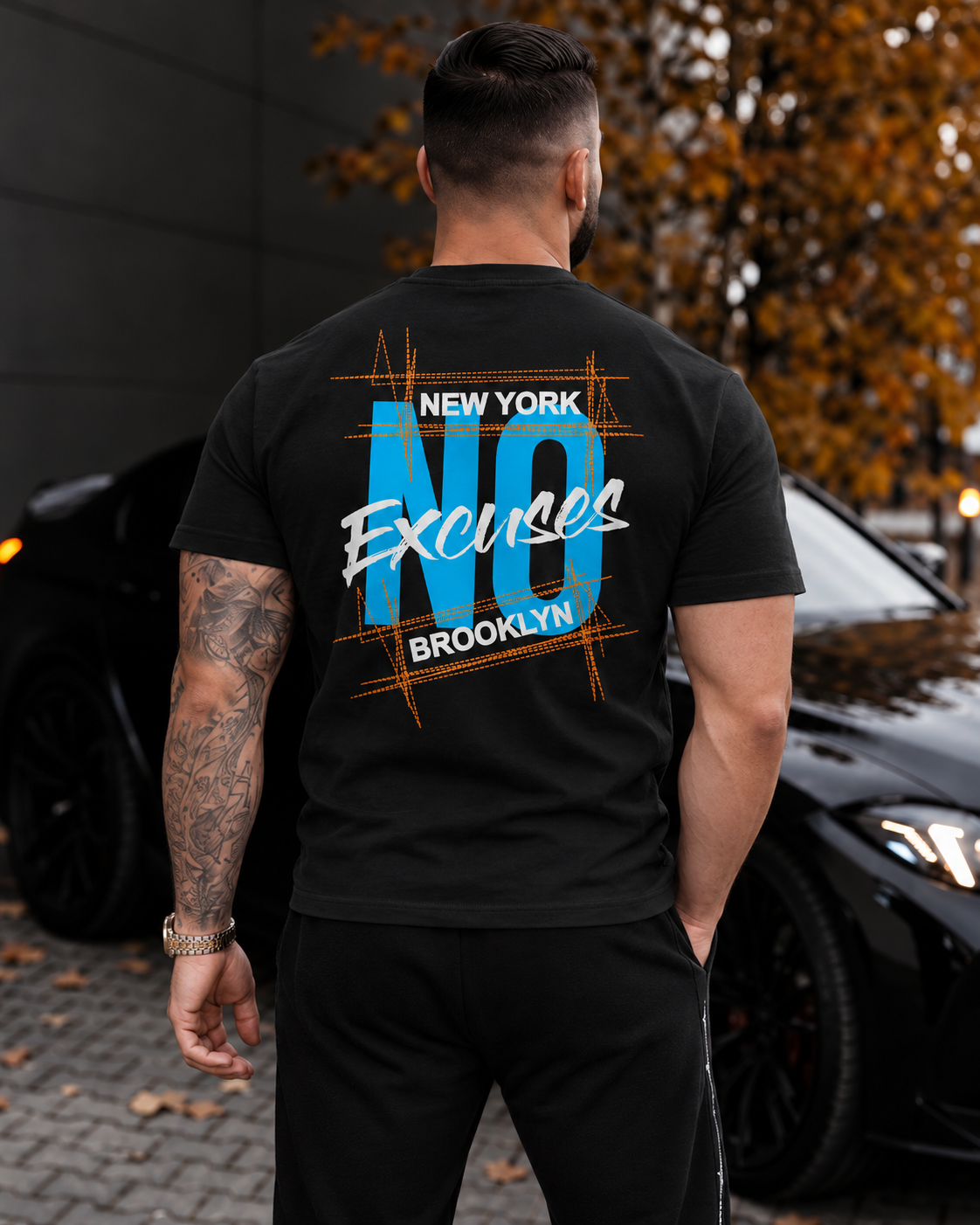 Tricou Barbati No Excuses Negru - Regular Fit