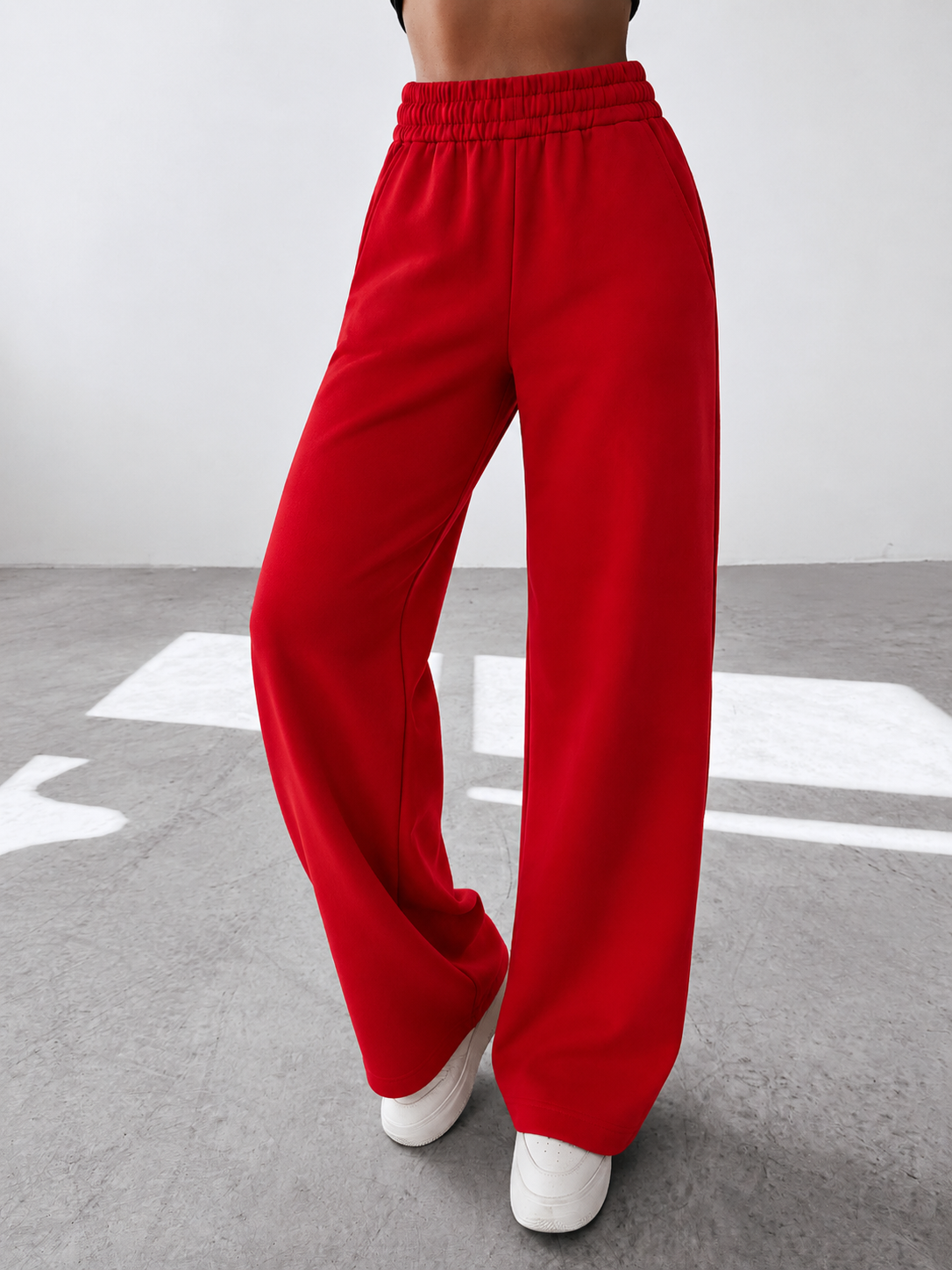 Pantaloni Lisa Rosu