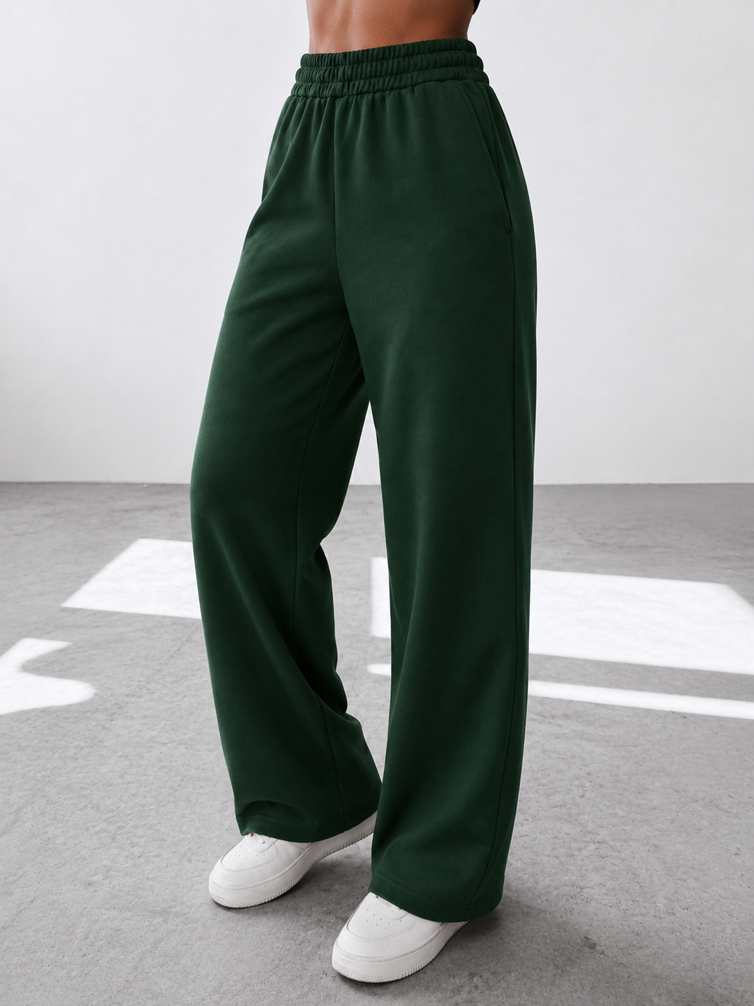 Pantaloni Lisa Verde Inchis