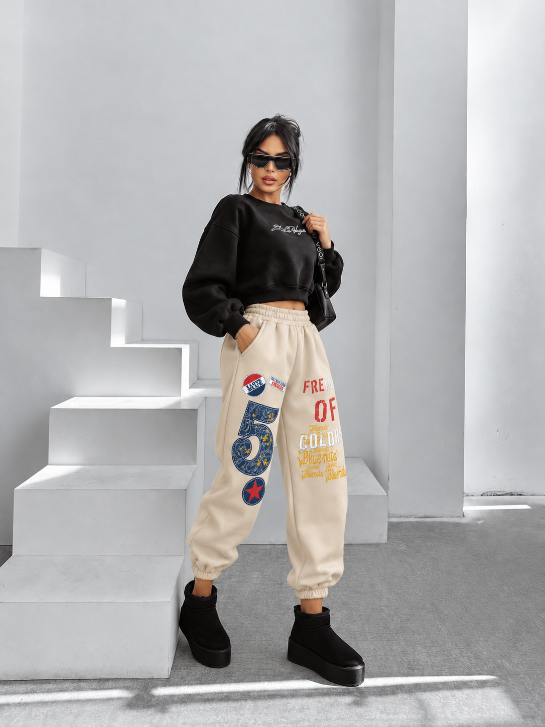 Pantaloni FREEDOM 5 Jogger Bej