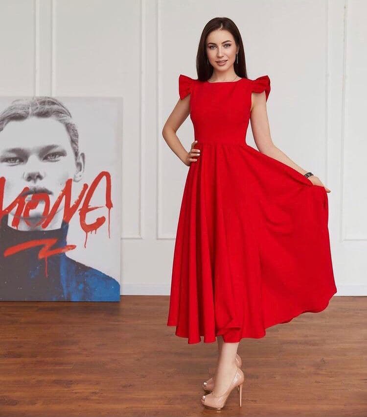 Red Donia dress