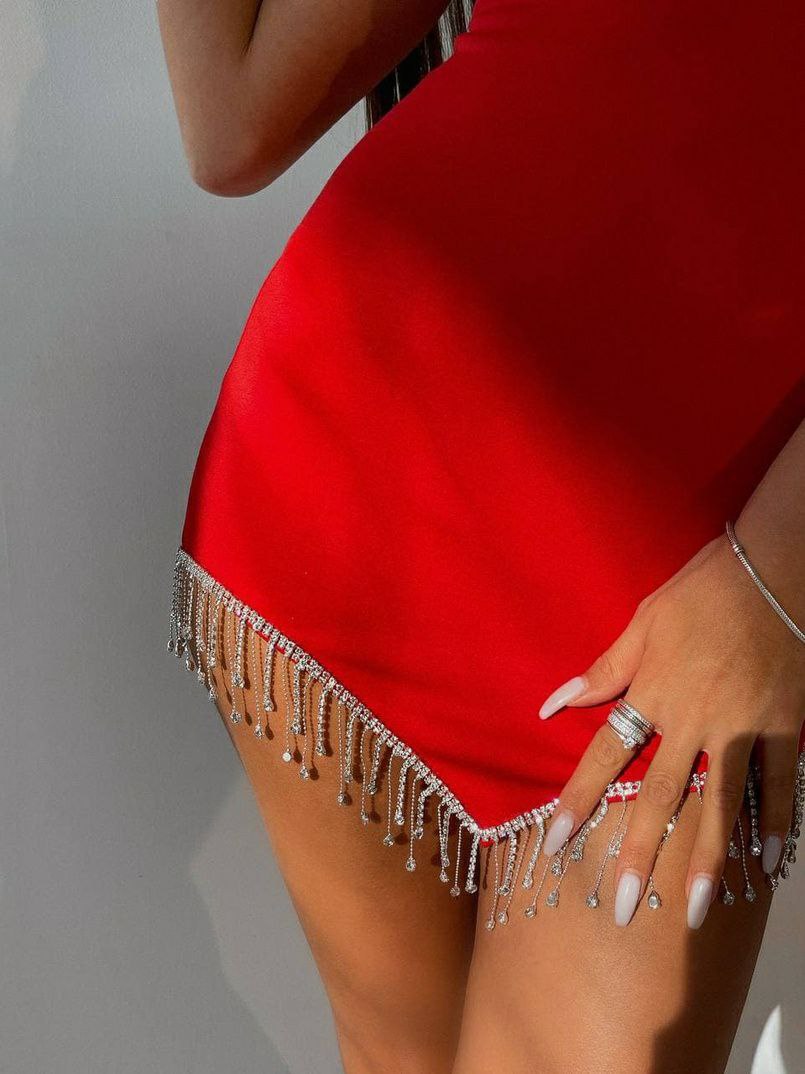 Rochie Mery Rosu - FASHIONINSPIRATION.RO