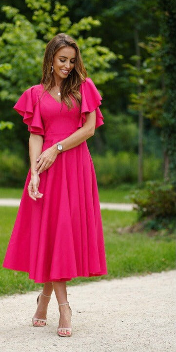 Elora Fuchsia dress 