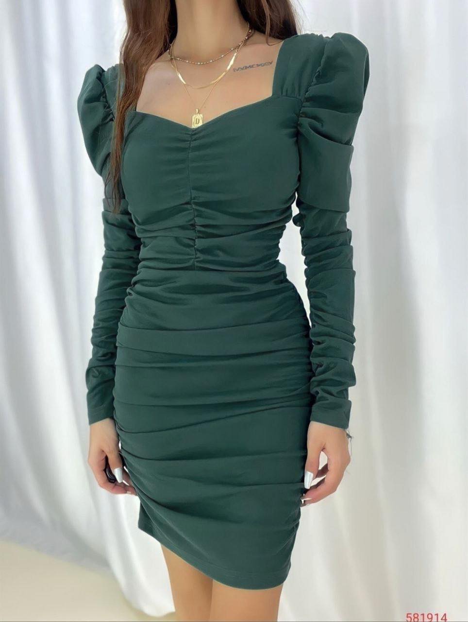 Dark Green Rabia Dress 