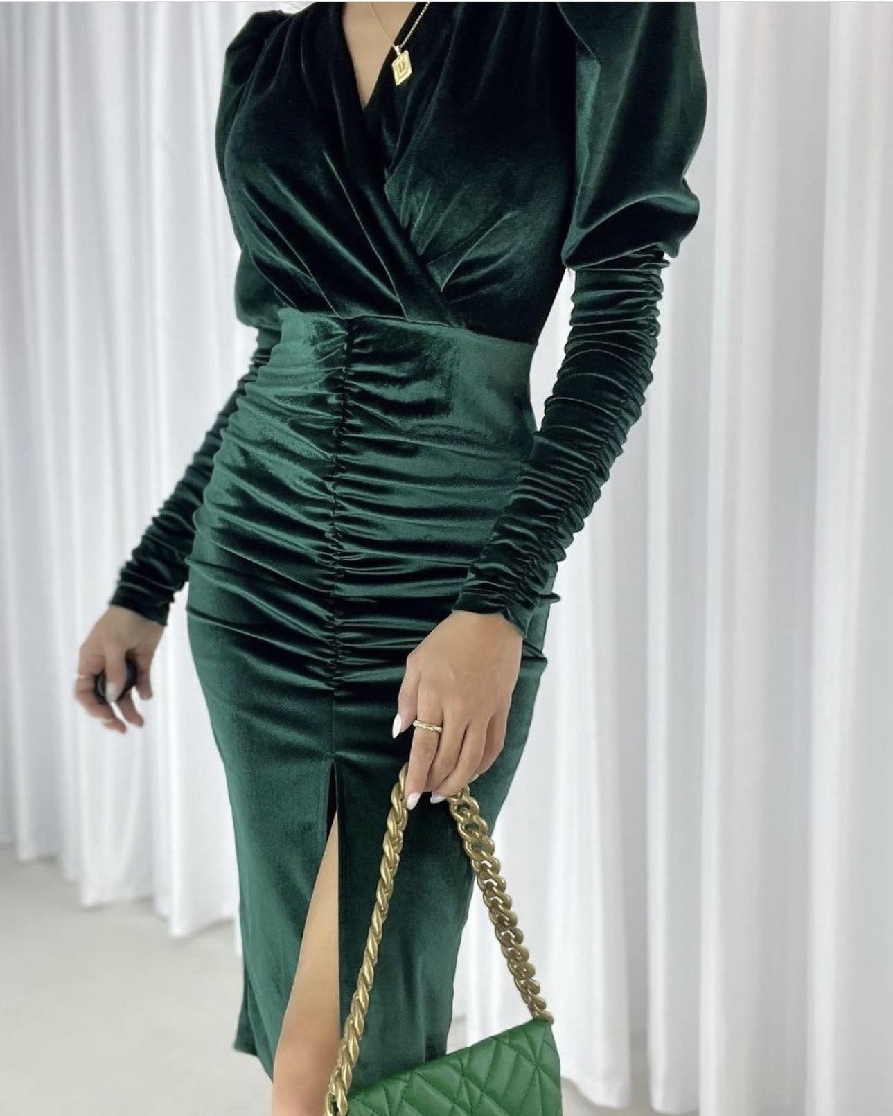 Dark Green Maki Dress 