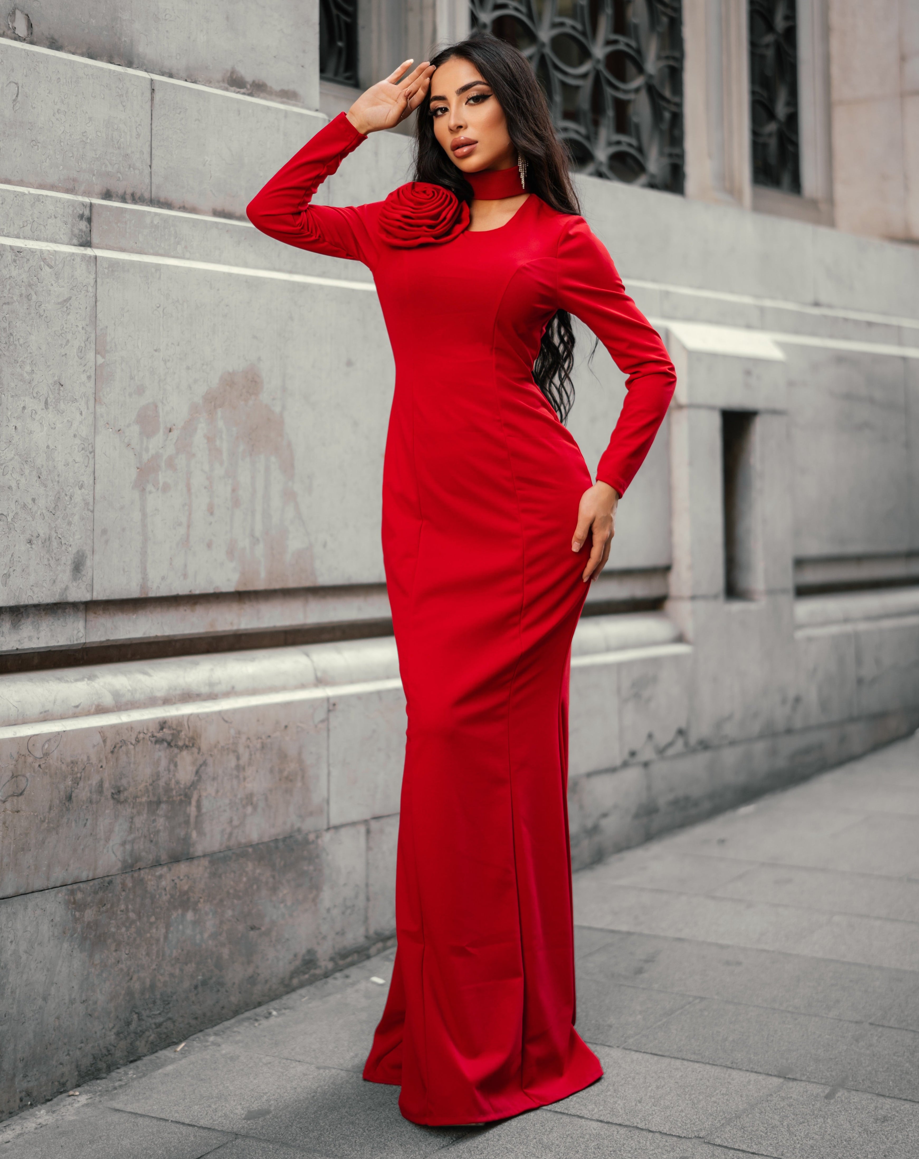 Rochie Rhea Rosu