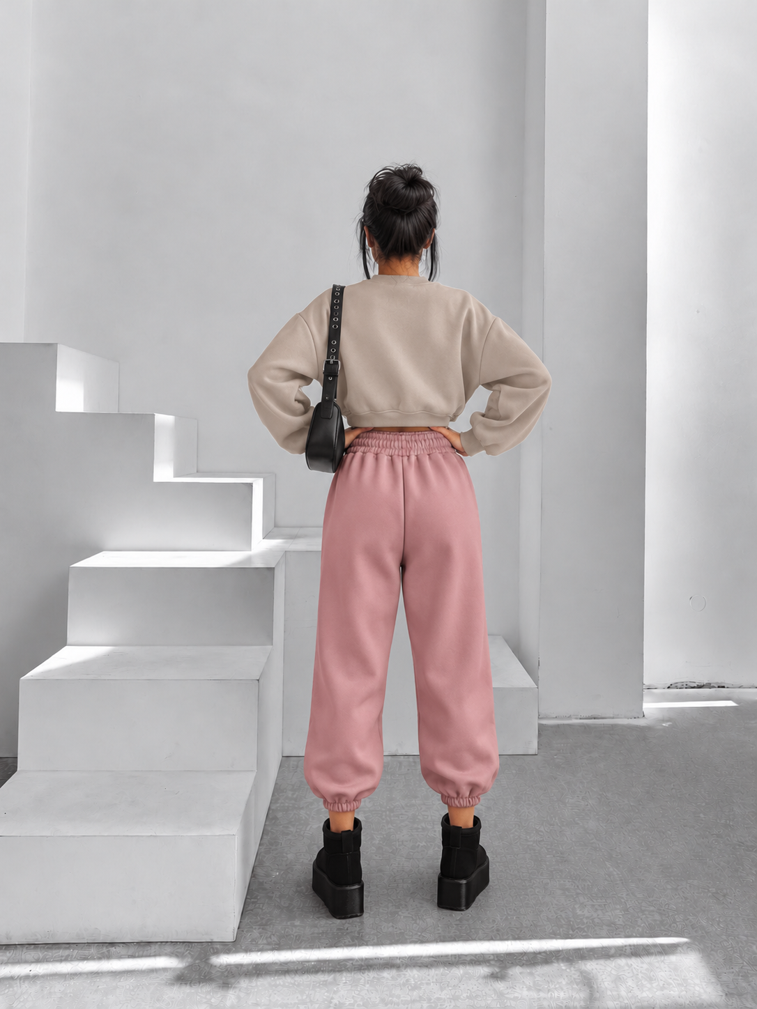 Pantaloni FREEDOM 5 Jogger Roz Prafuit