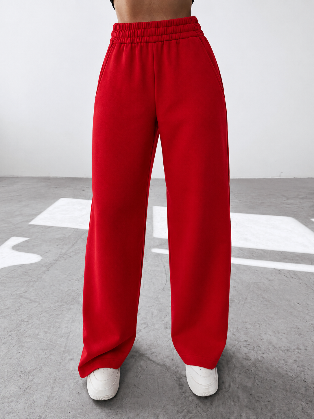 Pantaloni Lisa Rosu