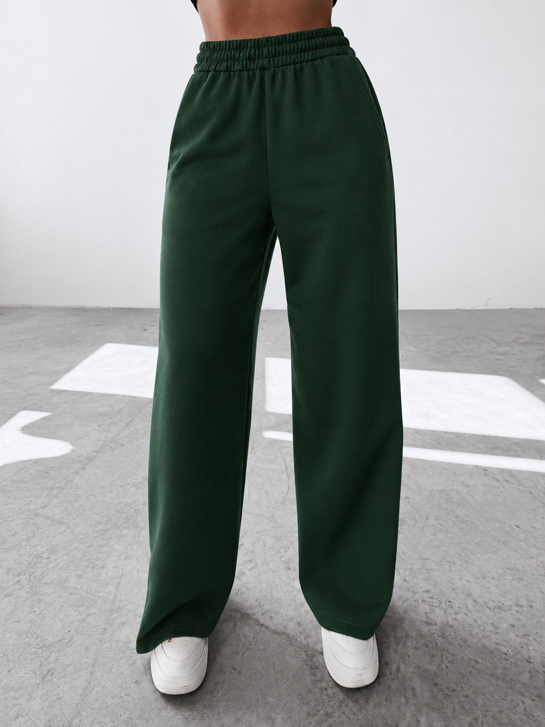 Pantaloni Lisa Verde Inchis