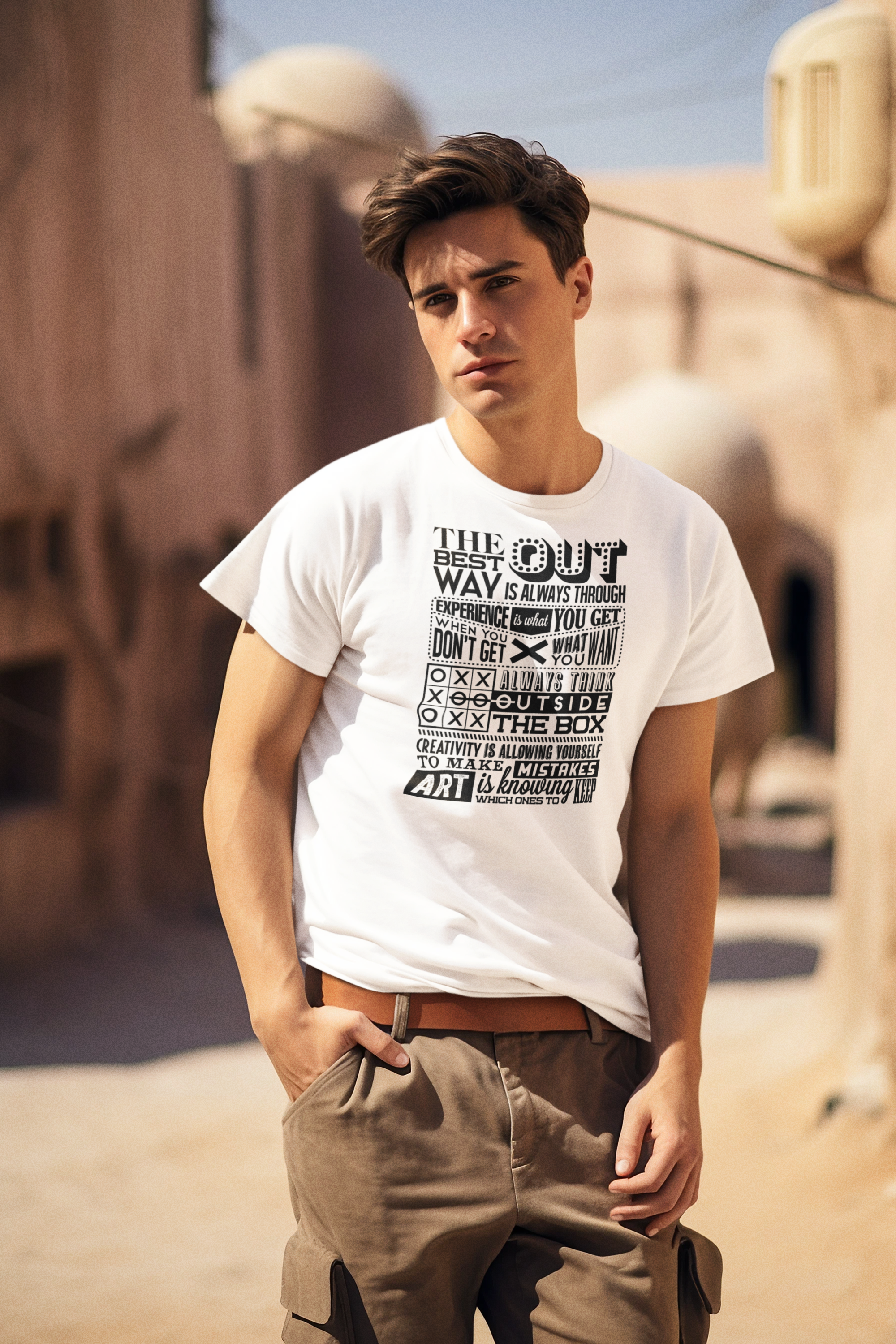 Tricou The Best Way OUT 21x29