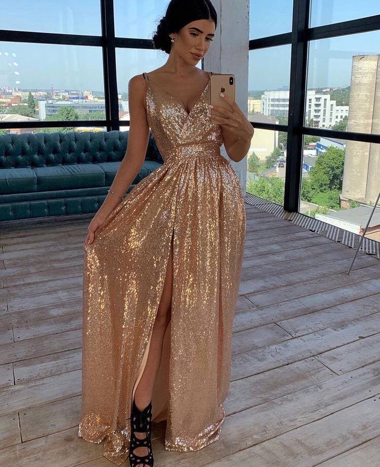 Gold Etana Dress 